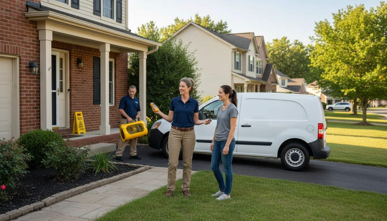 Residential water damage restoration in Clinton, LA